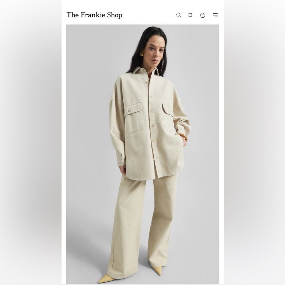 The Frankie Shop Dallas Denim Overshirt